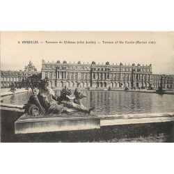 78 VERSAILLES 3 x cpa Château Terrasse, Bassin Apollon Allée Royale et Temple Amour