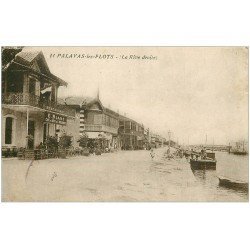 carte postale ancienne 34 PALAVAS-LES-FLOTS. Café de l'Aérodrome Rive droite