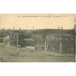 92 LEVALLOIS-PERRET. Les Abattoirs Place Collange 1922