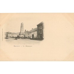 2 x cpa 08 BAZEILLES. Le Monument et Crypte Cimetière vers 1900