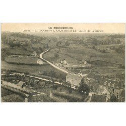 carte postale ancienne 03 BOURBON L'ARCHAMBAULT. Vallée de la Burge 1924