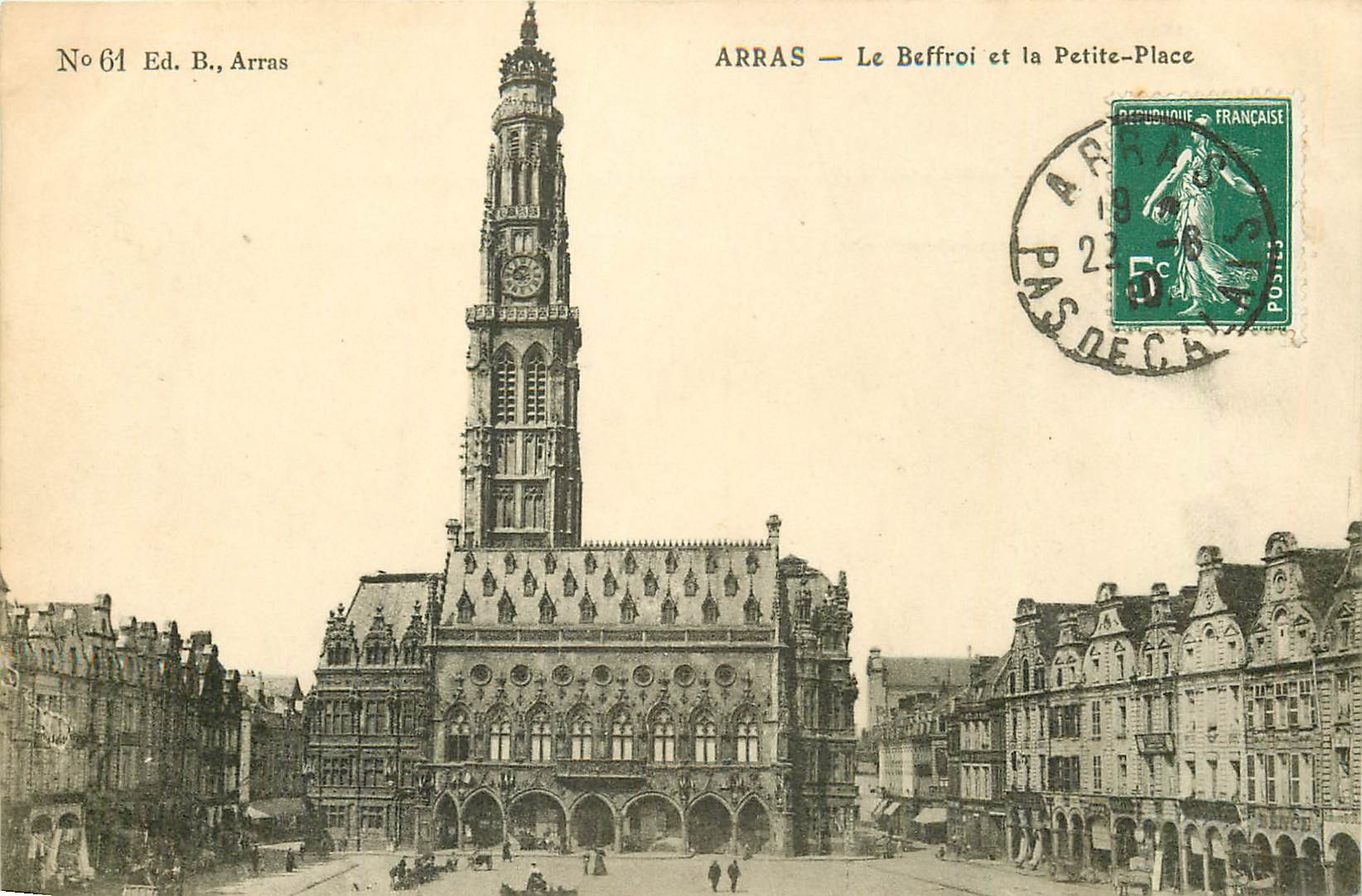 77504 cpa 62 Arras - l' école normale des Garçons