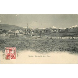 CHÊNE BOURG et le Mont Blanc 1919 en Suisse