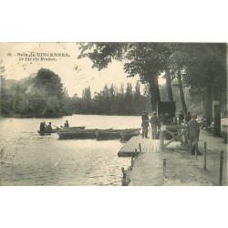 94 VINCENNES. Le Lac des Minimes avec locations de barques 1928