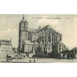 6 cpa CATHEDRALES. Le Mans, Albi, Vannes, Poitiers, Marseille et Bourges