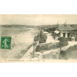 64 SAINT-JEAN-DE-LUZ. Casino et Plage vers 1908