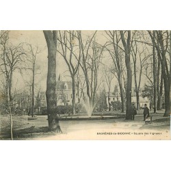 3 cpa 65 BAGNERES-DE-BIGORRE. Square des Vigneaux 1908 et vue d'autrefois 1910 et Tour des Jacobins 1912