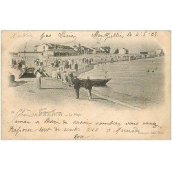 carte postale ancienne 34 PALAVAS-LES-FLOTS. Plage 1903