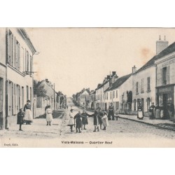 02 VIELS-MAISONS. Menuiserie Quartier Neuf avec Ronde d'enfants 1907