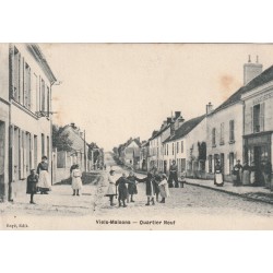 02 VIELS-MAISONS. Menuiserie Quartier Neuf avec Ronde d'enfants 1907