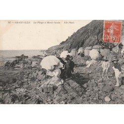 50 GRANVILLE. La Plage à Marée haute 1914