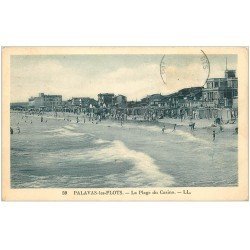 carte postale ancienne 34 PALAVAS-LES-FLOTS. Plage du Casino