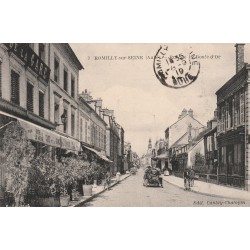 10 ROMILLY-SUR-SEINE. Café de la Gare rue de la Boule d'Or 1919