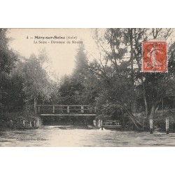 10 MERY-SUR-SEINE. Déversoir du Moulin sur la Seine 1914