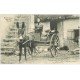 carte postale ancienne 03 BOURBONNAIS. Attelage pour aller au Marché 1902. Mule ou Ane