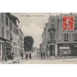 77 LAGNY. Banque Société Générale rue Saint-Denis 1910