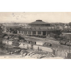 51 CHALONS-SUR-MARNE. Le Dépôt du Chemin de fer 1909