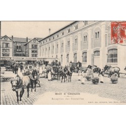 51 EPERNAY Moët & Chandon. Attelages pour réception des Bouteilles 1909