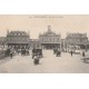 59 DUNKERQUE. Gare et Place avec Tramway, voitures et attelages