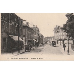 51 CHÂLONS-SUR-MARNE. Café Hôtel de Reims Faubourg de Marne 1917