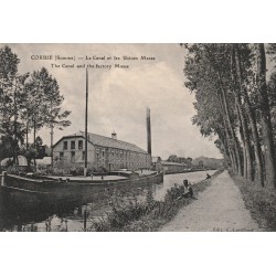 80 CORBIE. Péniche sur Canal et Usines Masse