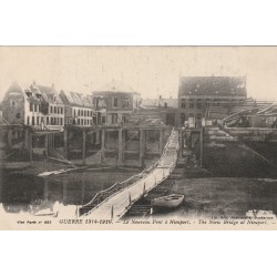 Guerre 1914 BELGIQUE. Le Nouveau Pont à Nieuport