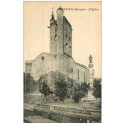 carte postale ancienne 34 SERVIAN. Eglise