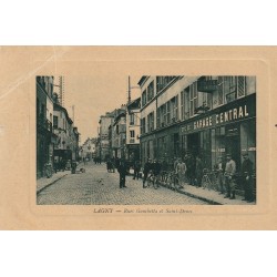 77 LAGNY SUR MARNE. Garage Central rues Gambetta et Saint-Denis 1911