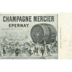 51 EPERNAY. Grand tonneau du Champagne Mercier pour Exposition Universelle de 1889...