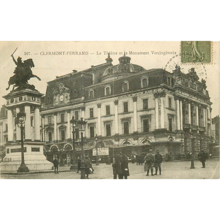 Carte Postale Ancienne Clermont-Ferrand – Fête Fédérale – Dirigeable Ballon Montgolfière – 63