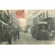 75020 PARIS. Corbillard et grosse animation rue des Amandiers 1906