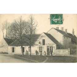 78 POIGNY LA FORÊT. Hôtel Restaurant Troufleau avec Garde Champêtre 1908