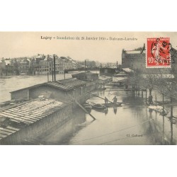 77 LAGNY. Inondation de 1910 Bateaux Lavoirs