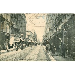 92 LEVALLOIS-PERRET. Boucherie et Cordonnerie rue de Courcelles 1908
