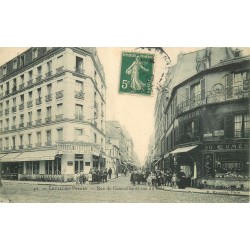 92 LEVALLOIS-PERRET. Charcuterie rue de Courcelles et du Bois 1907
