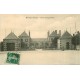 2 cpa 10 MERY-SUR-SEINE. Rue des Orfèvres et Ecole de Garçons 1912