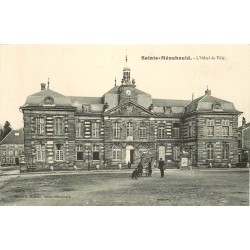 2 cpa 51 SAINTE-MENEHOULD. Hôtel de Ville et Valmy 1910