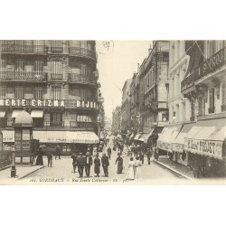 2 cpa 33 BORDEAUX. Rue Sainte-Catherine et Place Richelieu 1914