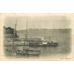35 DINARD. Voilier de Pêcheurs dans la Cale vers 1900
