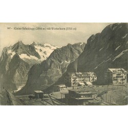 SUISSE. Kleine Scheidegg mit Wetterhorn 1911