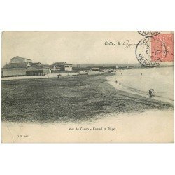carte postale ancienne 34 SETE CETTE. Plage Casino Kursaal 1906