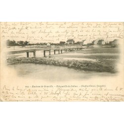 50 GRANVILLE environs. Bricquevilleèles-Salines. La Passerelle 1902