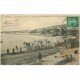 carte postale ancienne 34 SETE CETTE. Plage Corniche Mont St-Clair et Baraquettes 1910