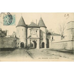 2 cpa 25 BESANCON. Porte Rivotte et Caserne Lyautey 1905