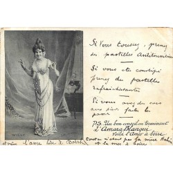 Plublicité Amara Blanqui artiste " WILLY " 1902