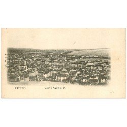 carte postale ancienne 34 SETE CETTE. Vue générale vers 1900