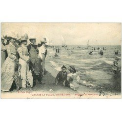 34 VALRAS-LA-PLAGE. Baigneurs et Promeneurs 1909