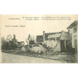 RAMSCAPELLE. Drapeau français sur les ruines du Village Guerre 1914-16