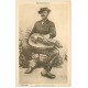 carte postale ancienne 03 BOURBONNAIS. Joueur de Vielle musicien