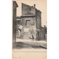 PARIS 18 Montmartre vers 1900. Coin rue du Mont-Cenis et Saint-Vincent